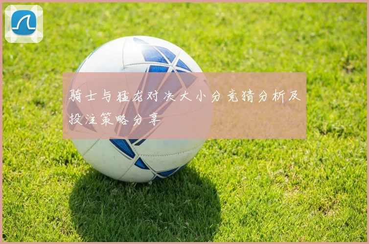 骑士与猛龙对决大小分竞猜分析及投注策略分享